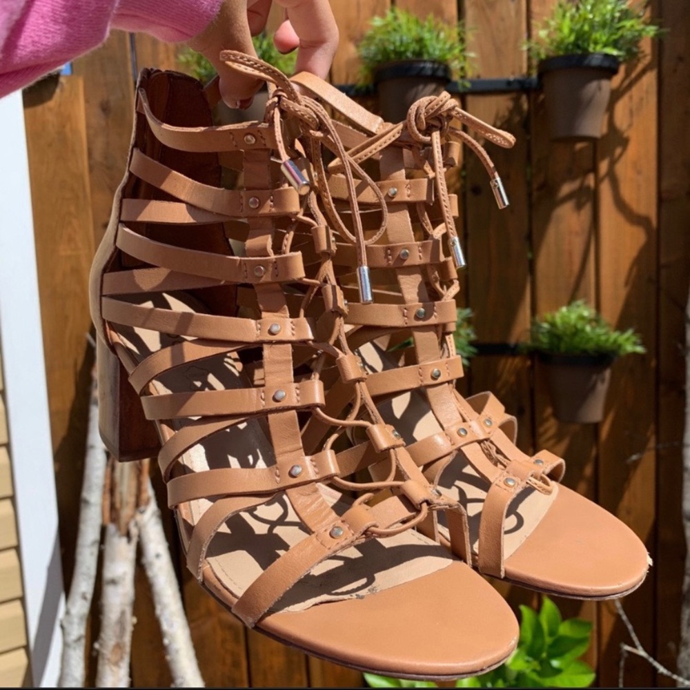 ALDO Tan Gladiator Booty Sandals